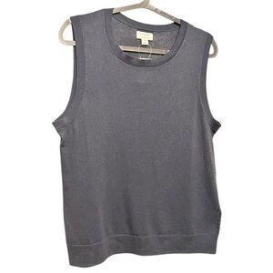 J.Crew Classic Shell Tank Top Womens M Navy